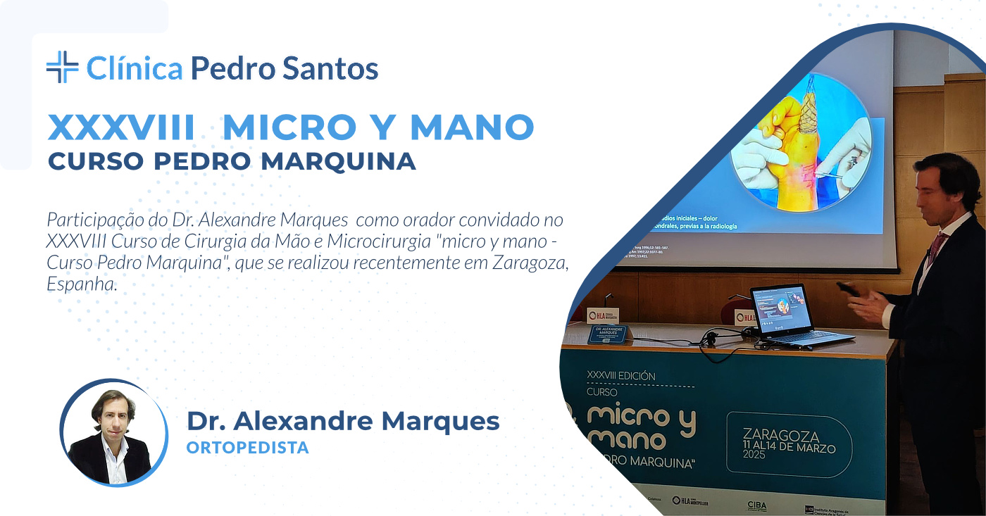 Dr. Alexandre Marques convidado para falar em prestigiado curso em Espanha